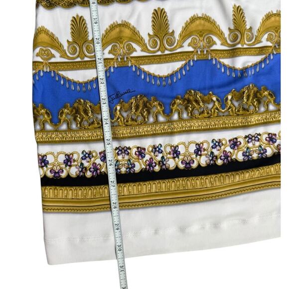 Just Cavalli Royal Print Shift Dress sz M - Picture 9 of 11